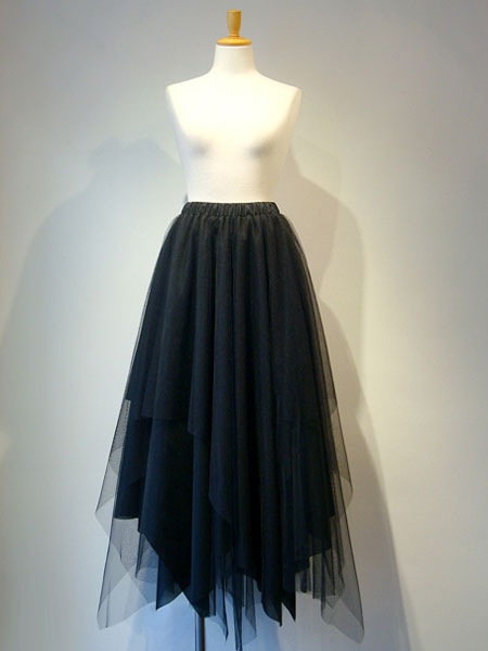 【新品開催 】ゴスロリ軍服スカート膝丈ゴシックロリータSKチュールイレギュラーデザイン制服コスプレプリーツアイドル衣装ブラックロリータスカートミ