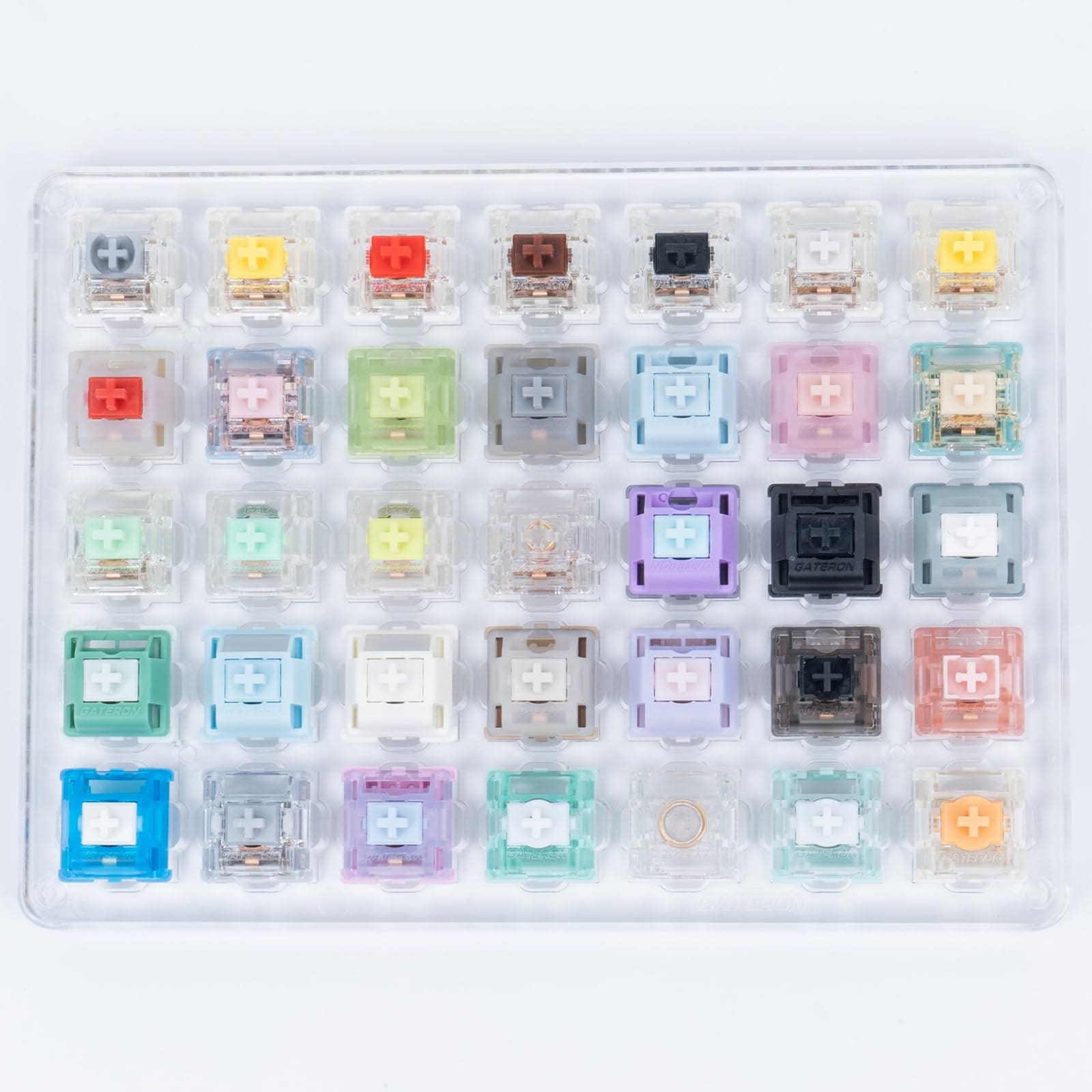 GATERON キーボードスイッチテスターマグネティックジェイドオイルキングミルキーイエロープロオイルキングベビーカンガルーアライグーンインクウォールステムボックスブラックピンクMXメカニカルゲーム
