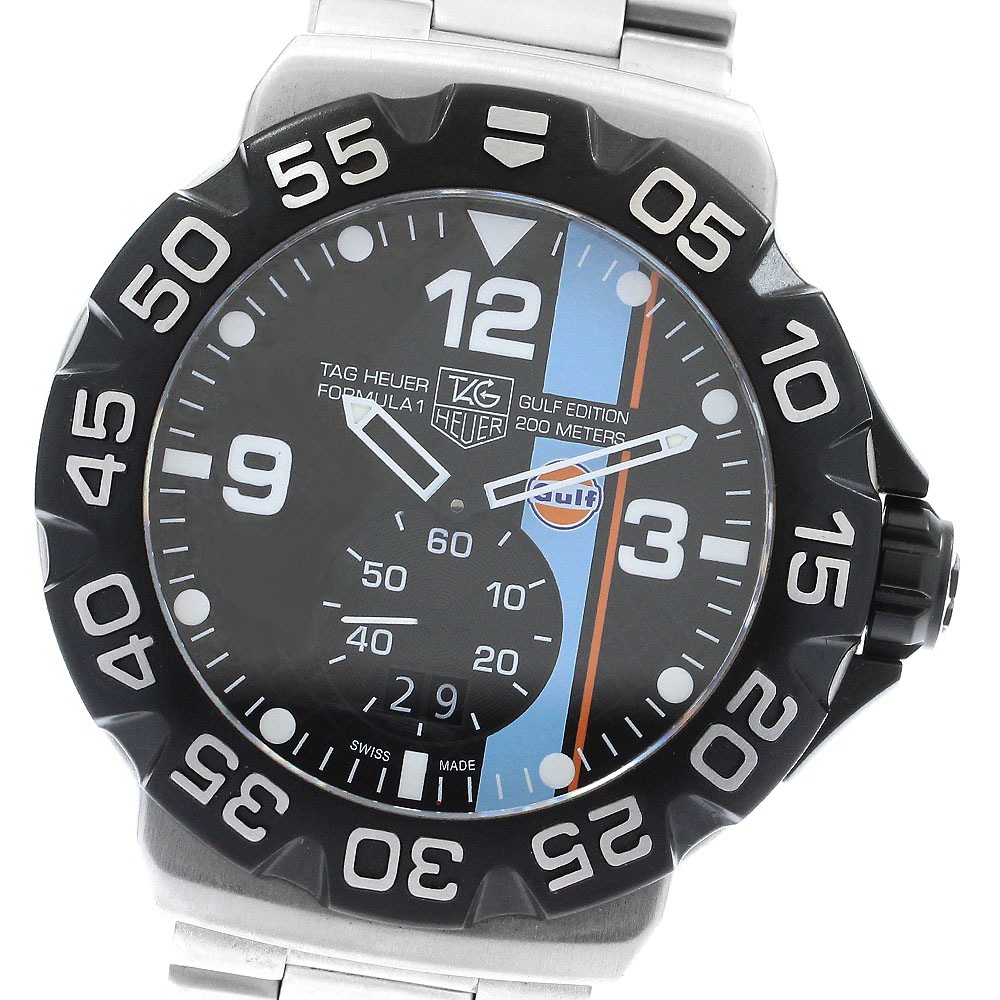 タグホイヤー TAG HEUER WAH1013 フォーミュラ1 グランドデイト ガルフ デイト クォーツ メンズ 美品 _897475【中古】 100,800円