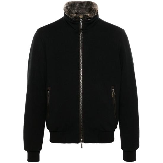 MOORER Men Bomber Jackets O100097 BELLATI MR NERO BLACK
