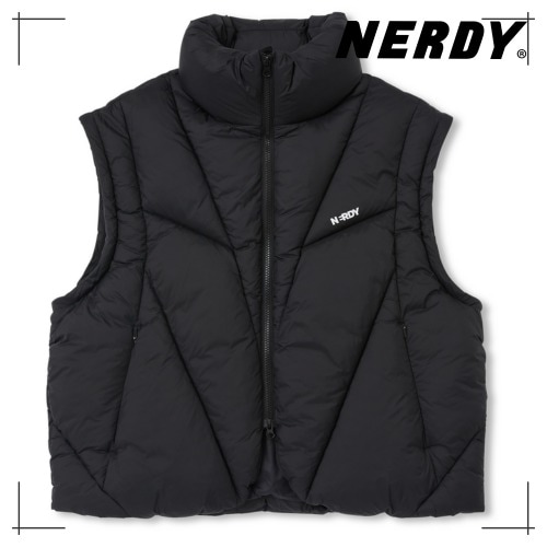 NERDY 公式正規品 ダウンベスト Fragment Detachable Poofer Jacket Black