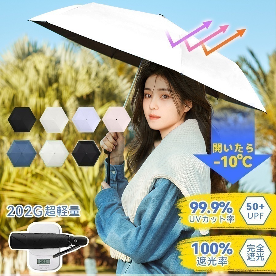 【即納】日傘 超軽量 202g-218g ワンタッチ自動開閉 UVカット 遮光率100% 遮熱 折りたたみ傘 コンパクト 折りたたみ日傘 UVカット 耐風 撥水 晴雨兼用 携帯 便利 メンズ レディー