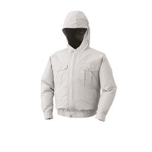 KU90800 空調服 R ポリエステル製フード付き チタン加工