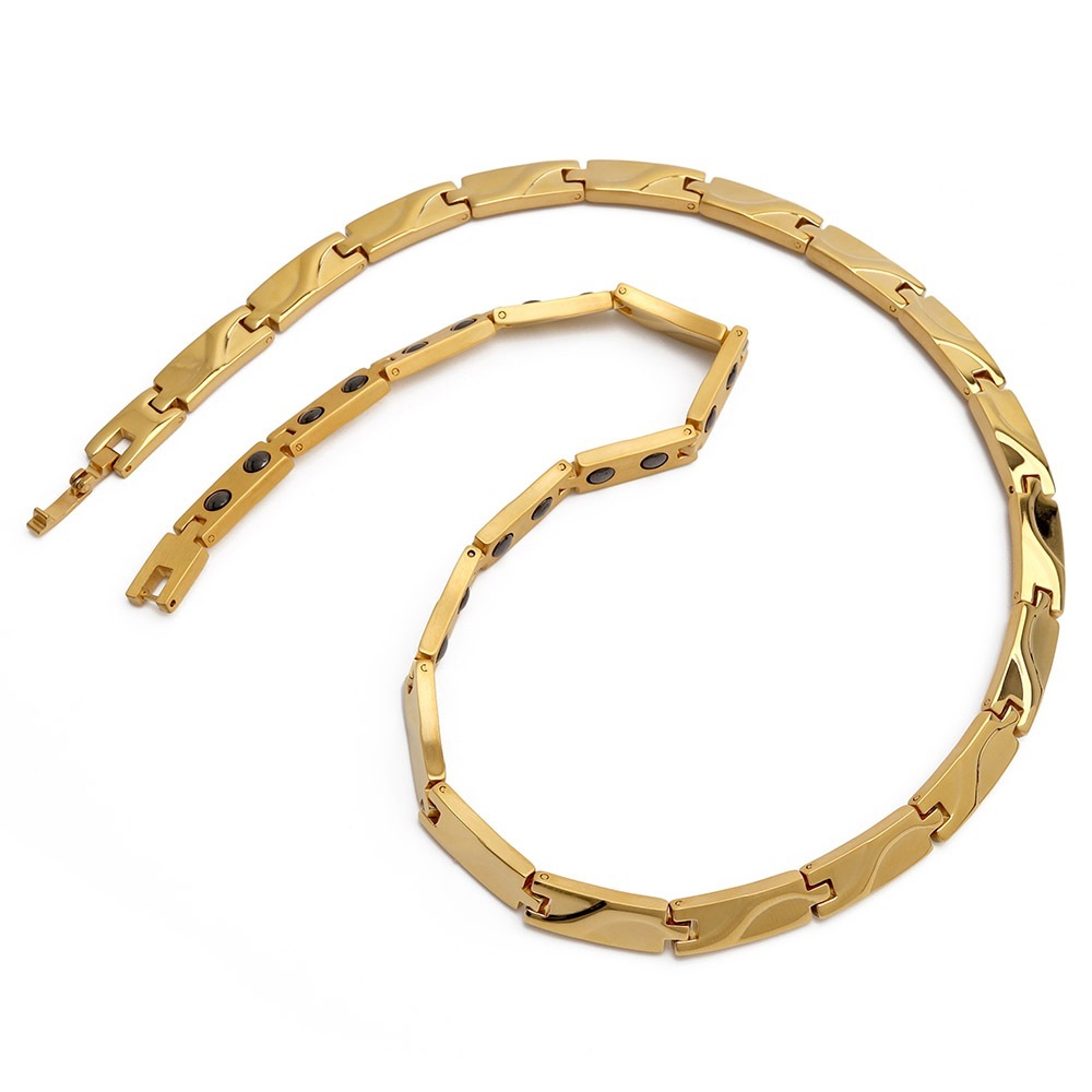 ステンレス 磁気ネックレス [n487]