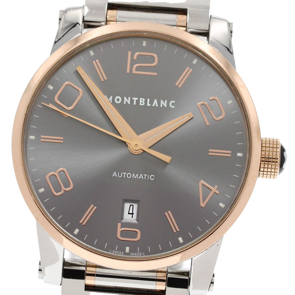 モンブラン MONTBLANC 106501 タイムウォーカー PGベゼル 自動巻き メンズ 保証書付き_860601【中古】