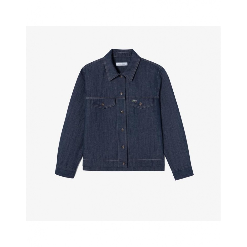 ラコステレディースリラックスフィットアウターウェアシャツ CF193E-55G RNE