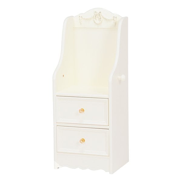 ランドセルラック ホワイト キッズ収納 リボンレリーフ 幅43cm RCC-1856WH