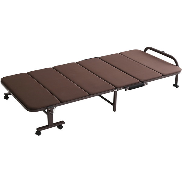 ホームテイスト UR30-64 ウレタン折りたたみパイプベッド Quisis-クイシス- ブラウン メーカー直送