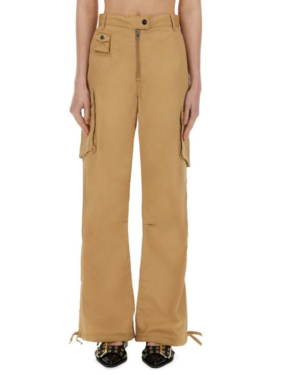 GANNI Women Straight Pants W0506 061 BEIGE