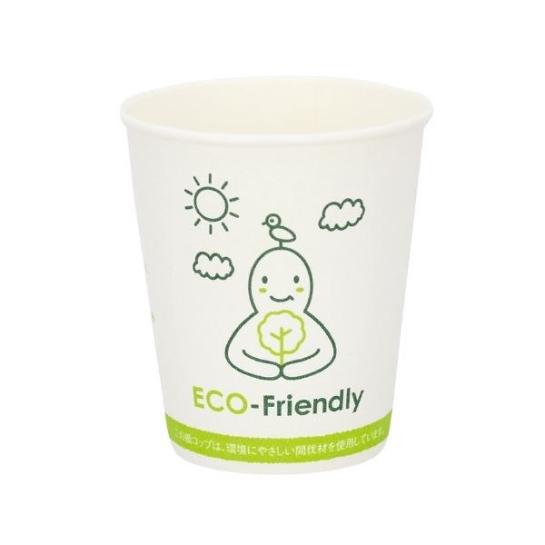 （まとめ）アートナップ 間伐材ペーパーカップ（柄入）5オンス100個[x10セット]
