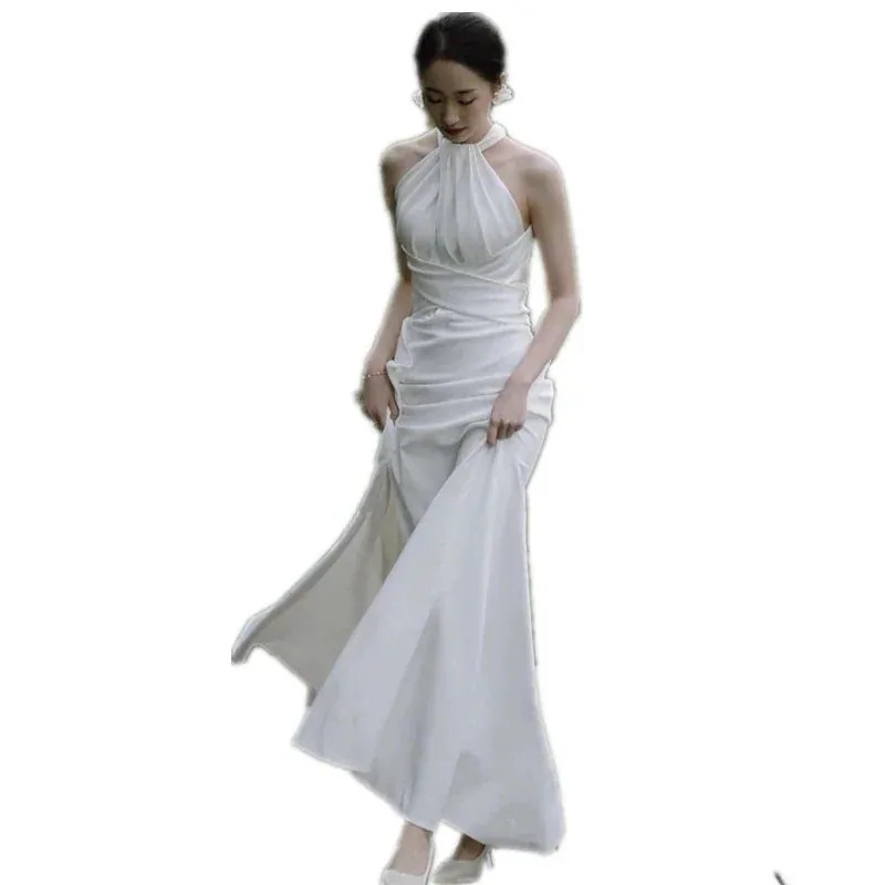 【急速出荷!】気質 パーティードレス2024大人気 新作 感 気質 ワンピース 花嫁ロングドレス 結婚式ワンピース 結婚式 ドレス ウェディングドレス 白 ロングドレス 韓国ファッション1