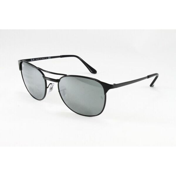 サングラス RaybanRay Ban Sunglasses Signet RB3429M 00240 Shiny Black 55mm Mirrored Lens NEW