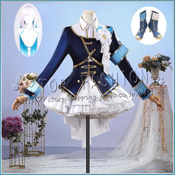 【工場直売 品質保証】にじさんじ VTuber リゼ ヘルエスタ Lize Helesta SYMPHONIA 5周年 コスプレ 衣装 ウィッグ 靴 ハロウィン 変装 仮装 コスチューム アニメ co