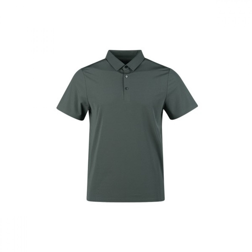 (ラックスゴルフ) Luxgolf Lucene メンズリップスパンカラー半袖ゴルフシャツ BLU4M405