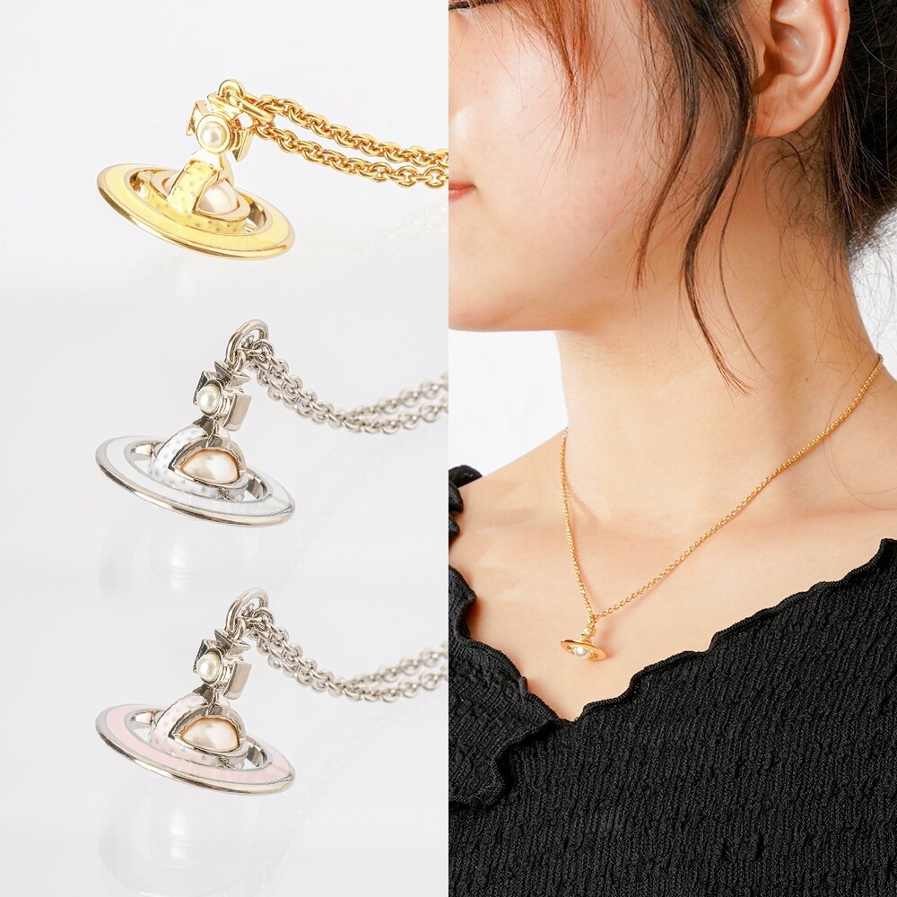 【最短翌日着】Vivienne Westwood ネックレス ヴィヴィアンウエストウッド SIMONETTA PENDANT オーブ チェーン レディース アクセサリー シルバー ゴールド 【630