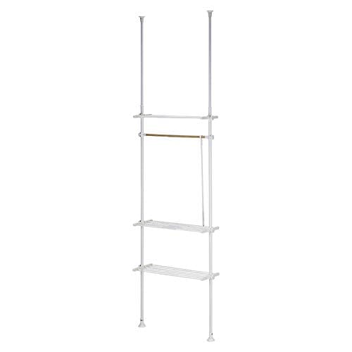 武田コーポレーション 【衣類収納・つっぱり棚・壁面収納】 ホワイト 50*80*27*200*270