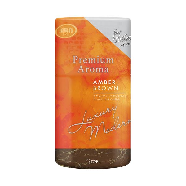 （まとめ） エステートイレの消臭力 Premium Aroma アンバーブラウン 400mL 1セット（3個） (×5セット)
