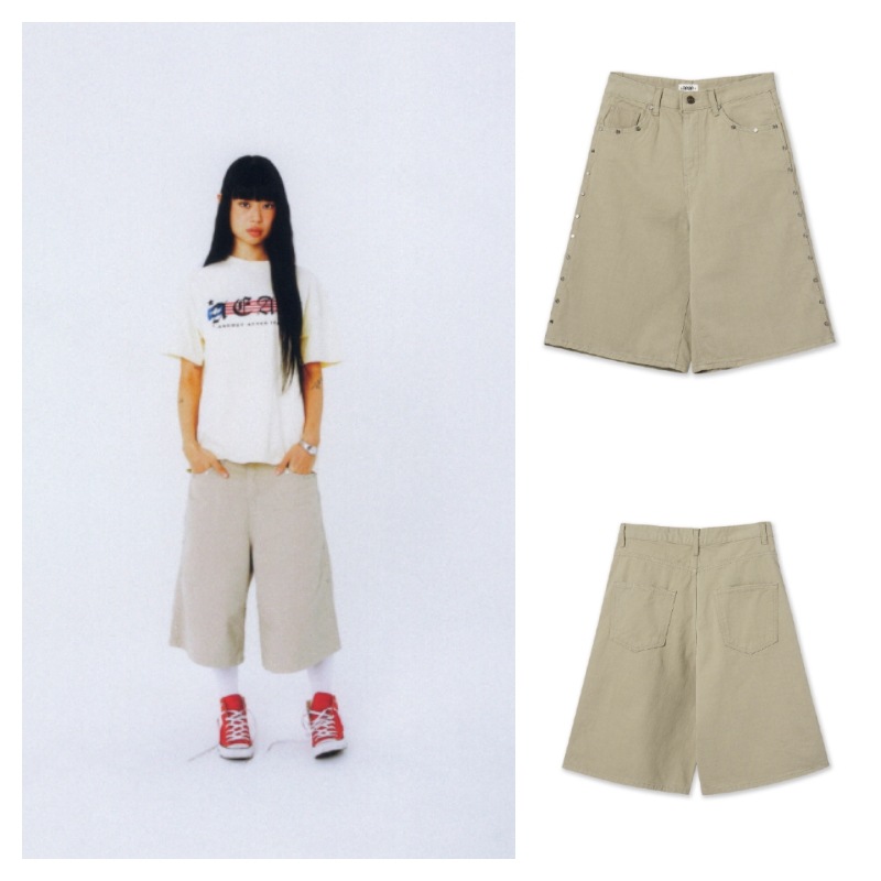 【aeae】 STUD SHORTS : BEIGE