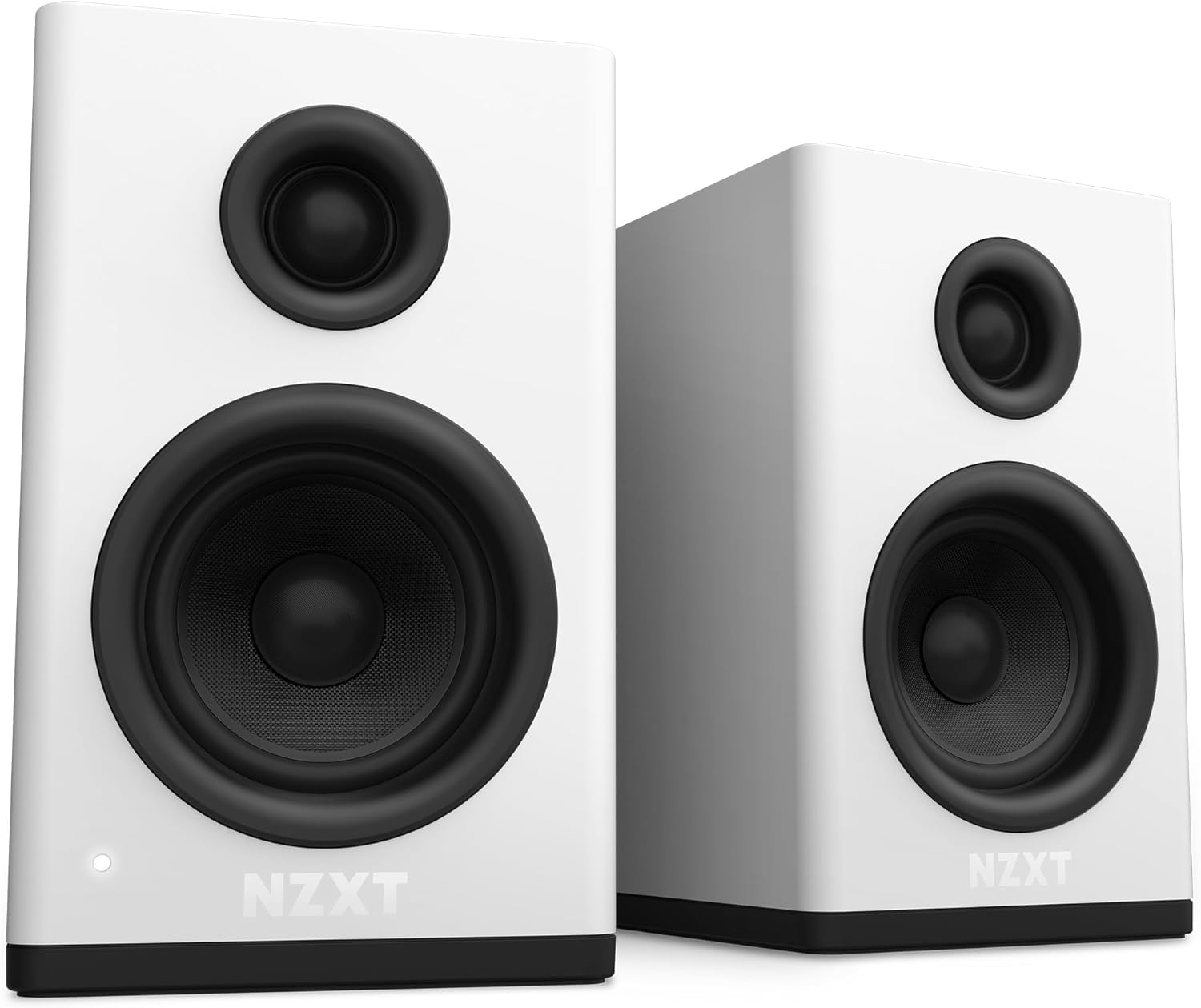 NZXT Relay Speakers White デスクトップサイズ アンプ内蔵 PCスピーカー AP-SPKW2-JP SP1104