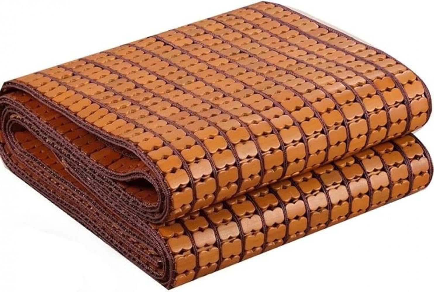 夏用竹マット ひんやり涼感敷パッド 折りたたみマットレス 竹シーツ 通気性・吸湿性 ベッド用睡眠マット クールパッド 快眠寝具 ソファ・フロア兼用