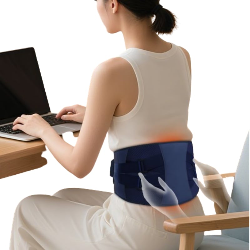 ワイヤレス加熱スチーマーウエストマッサージベルト大容量バッテリー5000mAh