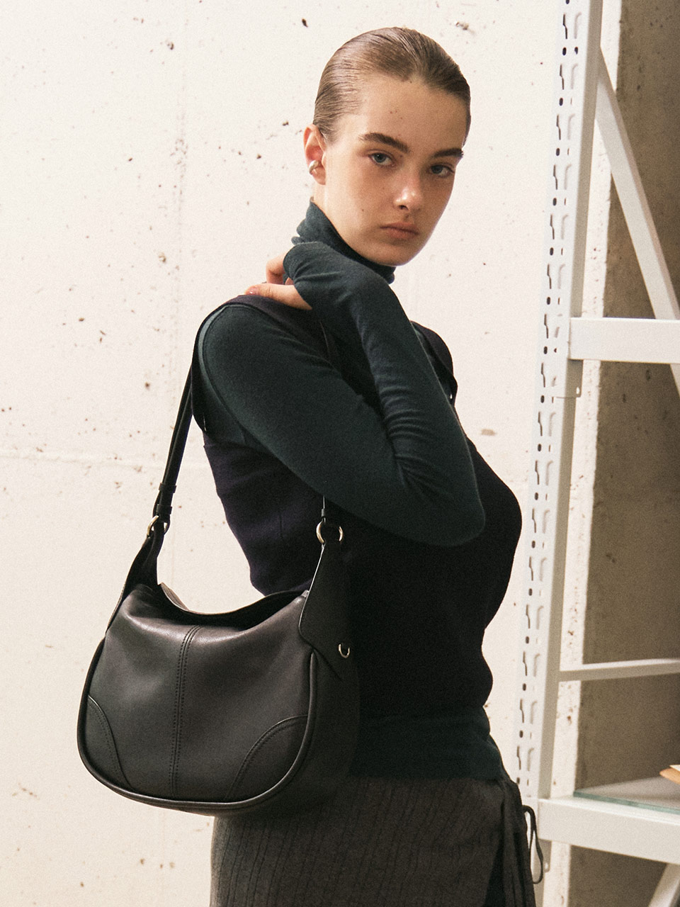 【JOY GRYSON】NATT SHOULDER BAG : BLACK