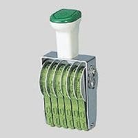 （まとめ買い）サンビー テクノタッチ回転印 欧文1号6連 TK-016 00011314 [x3]