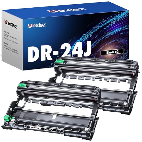 DR-24J ドラムユニット ブラザー (brother) 用 2本セット TN-29J 対応ドラム ブラック DR24J ドラム 互換 純正品と同じ対応機種： HL-L2375DW HL-L2370