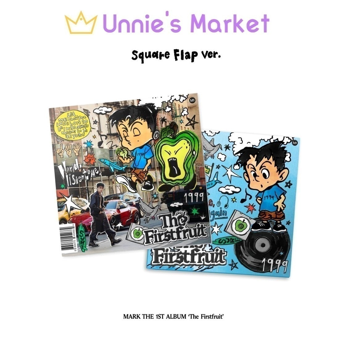 [SET] MARK (NCT) The Firstfruit Square Flap Ver. Album + Free Photocard 1EA(fan-made)