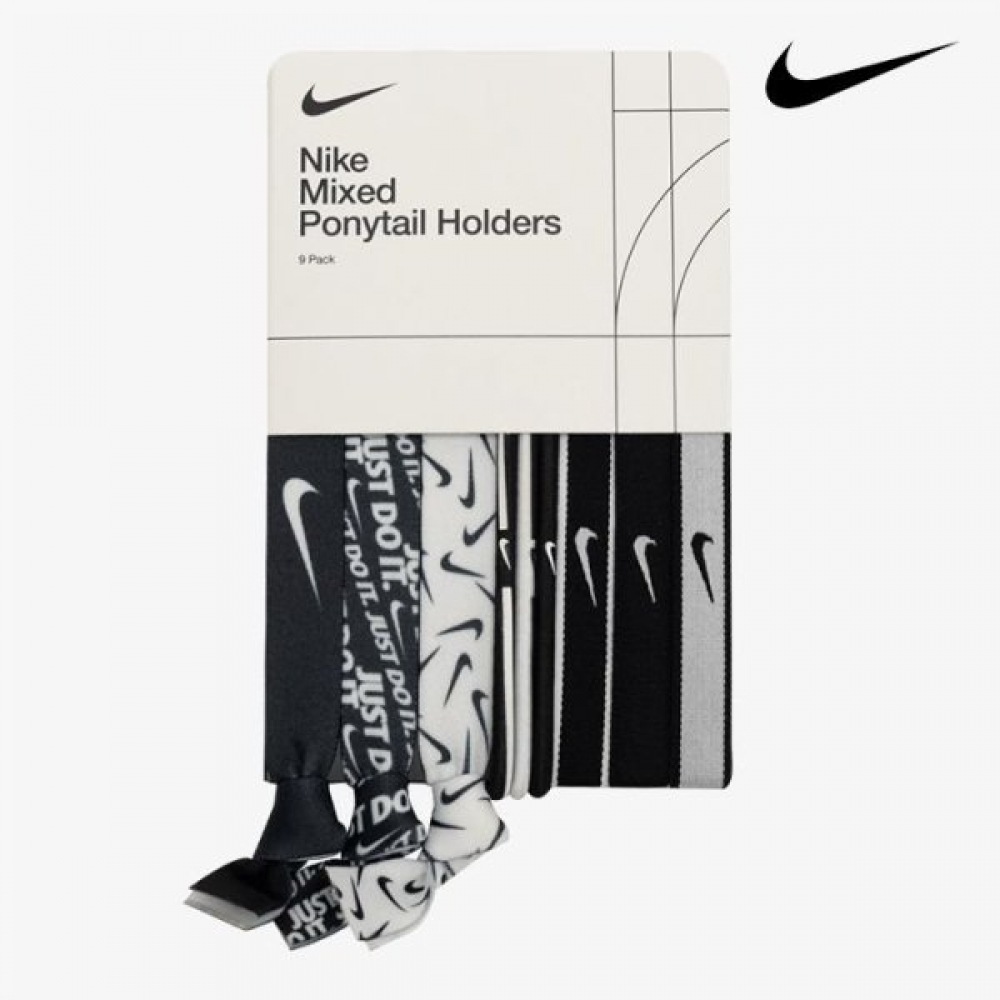 ナイキ スポーツ用ヘアゴム 9個セット ナイキ ミックス ポニーテールホルダー