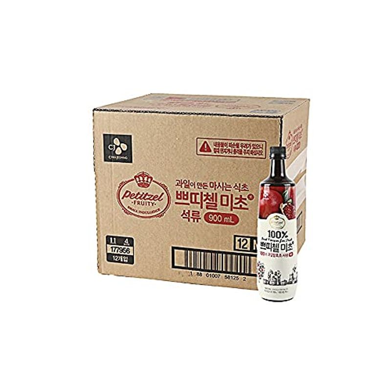 海外輸入】 美酢12本ザクロ味900mlX1BOX CJ プティチェル 韓国流通版 韓国食品 酢飲料 ミチョ 韓国調味料 -  flaviogimenis.com.br