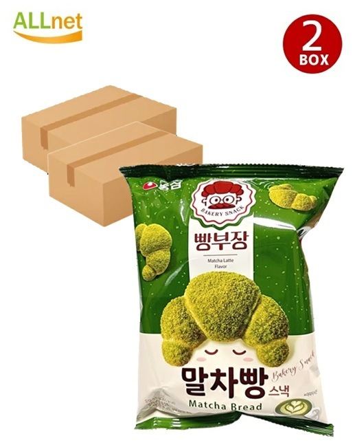農心 パン部長 抹茶55g×16袋 ×2ケース NONGSHIM 韓国スナック 韓国お菓子 抹茶スナック 韓国食品 韓国食材 おやつ まとめ買い