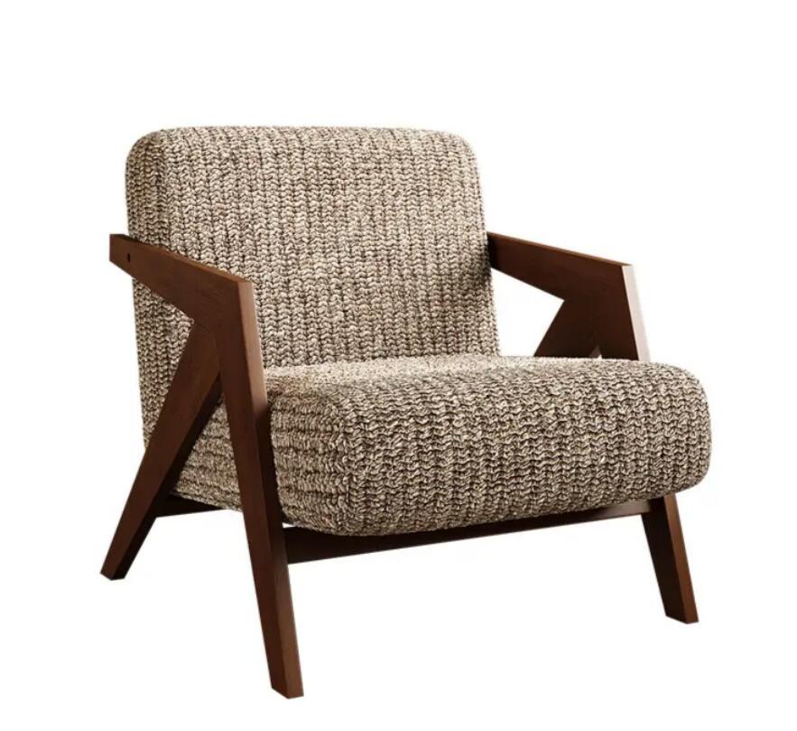 コーヒーチェア無垢材ラウンジチェアハイクリックモダンスタイル新しい到着リビングルームベッドルームアームチェア