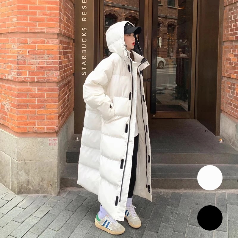 MF22 大人気 2色 ダウンコート 大きいサイズ ダウンジャケット ロングコート 韓国 コート レディース服 コットン ダウン コート レディース 韓国