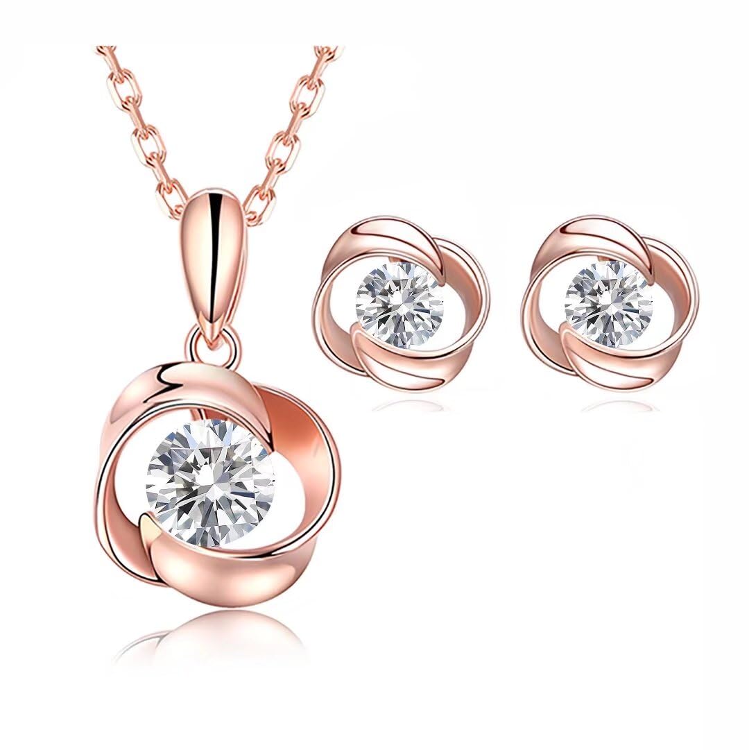 [JUDYの秘密] 選べる誕生石 ネックレス ピアス 贅沢 ローズ 925純銀製 レディースネックレス レディースペンダント 誕生日 ホワイトデー 母の日 記念日 クリスマスギフト