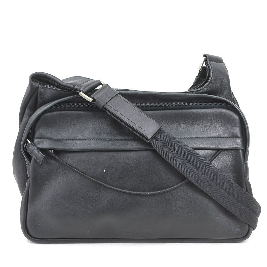 プラダ PRADA ショルダーバッグ ナイロン ブラック ユニセックス h31340k