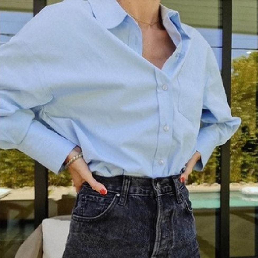トップス シャツ 襟付きシャツ ロングカフス レディース 長袖シャツ ロング袖口シャツ ロングカフスシャツ ブラウス 襟付き 長袖 ラグランシャツ 無地 かわいい 大人可愛い おしゃれ こなれ感
