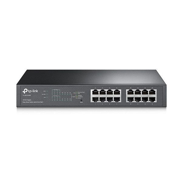 TL-SG1016PE 16ポート ギガビット デスクトップ/ラックマウント スイッチ (PoE+対応ポート8つ搭載) メーカー直送