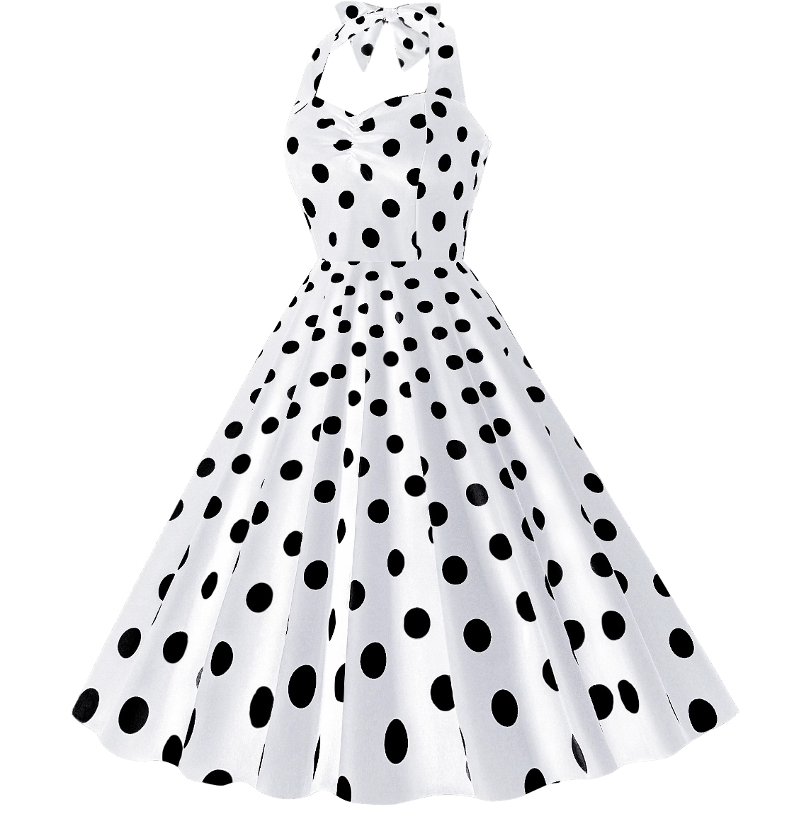 ワンピース レディース フレア 膝丈 袖なし ノースリーブ ホルターネック Aライン フェミニン リボン ウエストマーク かわいい 大人可愛い きれいめ シンプル ガーリー エレガント 主役級 存在感