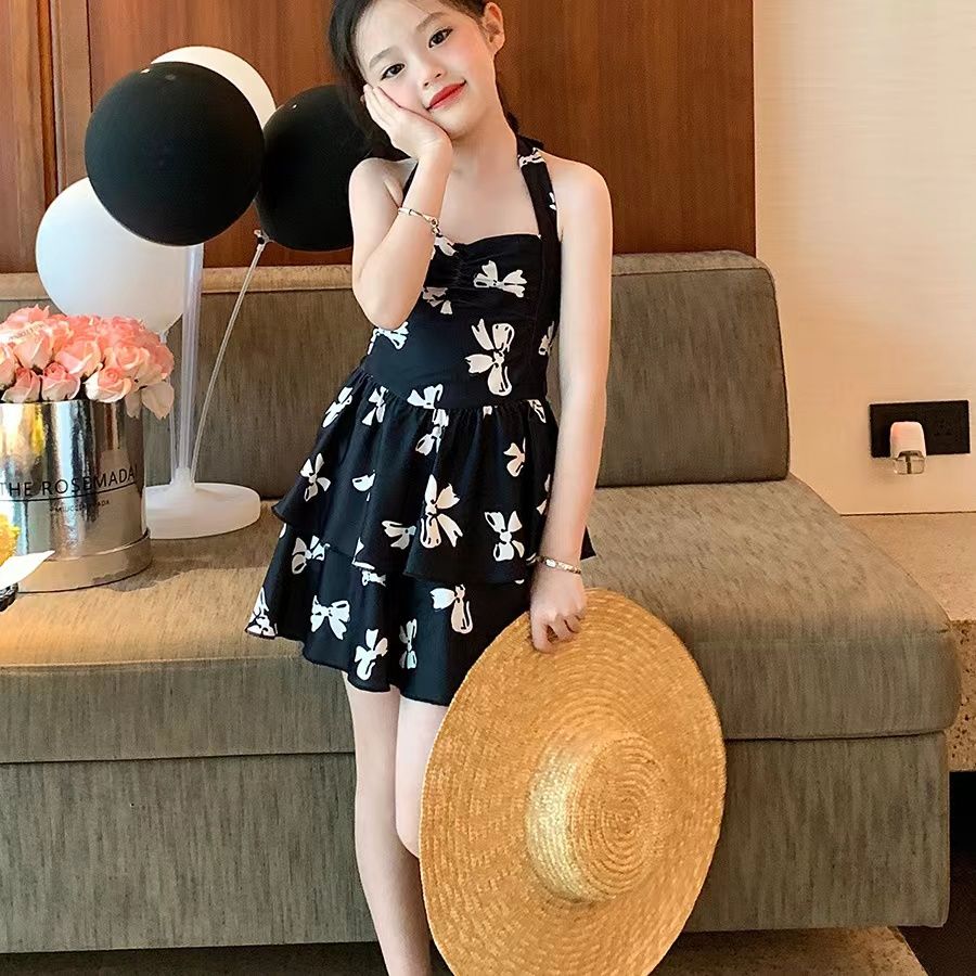 大人気！ 水着キッズ 女の子夏のビーチ温泉リゾートビキニワンピース水着キャミソール水着子供用 韓国ファッション 水着