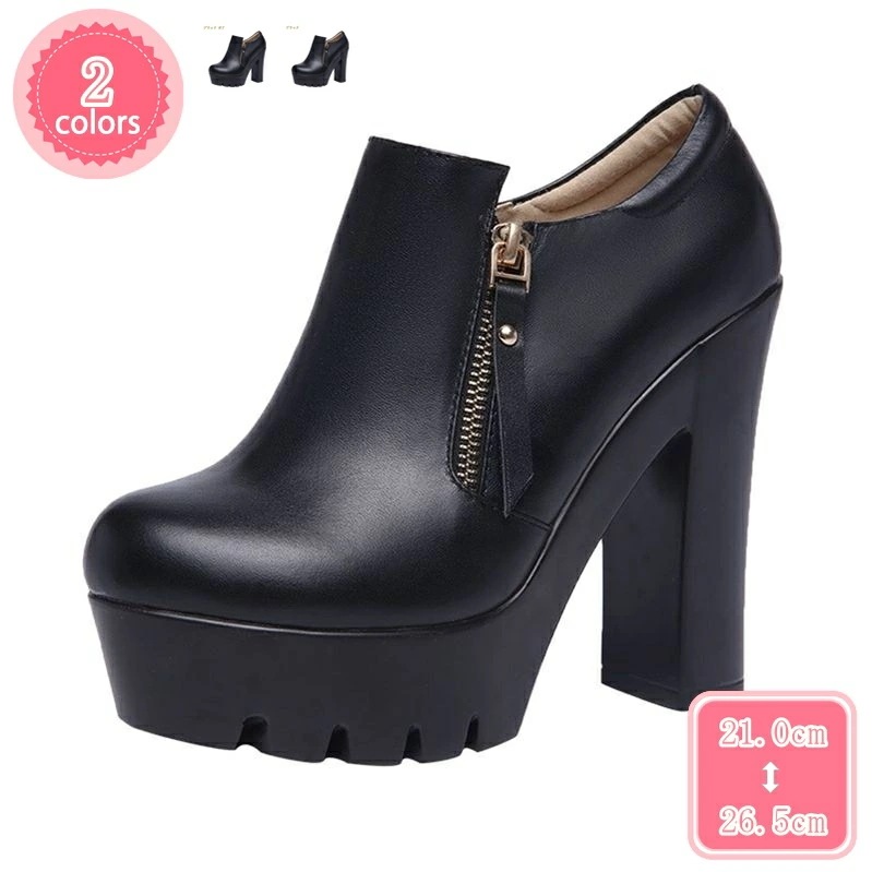 777円OFFクーポン レディース ハイヒール パンプス 歩きやすい 厚底パンプス ラウンドトゥ プラットフォーム 13cm ヒール シューズ チャンキーヒール 脚長 厚底シューズ 滑り止め 履きやす