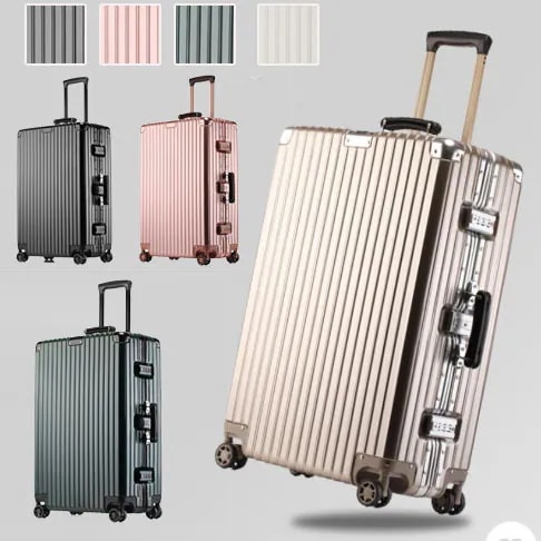 大人気 スーツケース 大容量 高顔値パスワードケースキャリーケース 軽量 アルミフレーム insスーツケース 海外旅行 出張 かわいい ins人気 TSAロック キャリーケース 7色