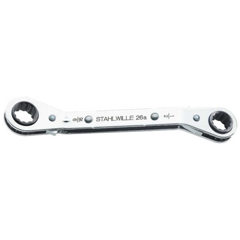 STAHLWILLE　ラチェットメガネレンチ 3/8×7/16　26A-3/8X7/16