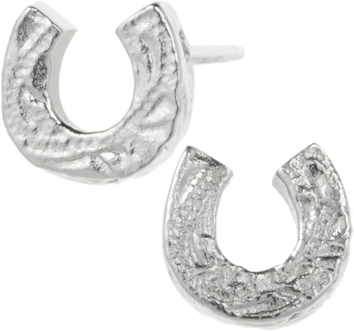 Piena ピエナサージカルステンレス316L ハワイアンジュエリー 馬蹄 ホースシュー スクロール ピアス レディース(シルバー)