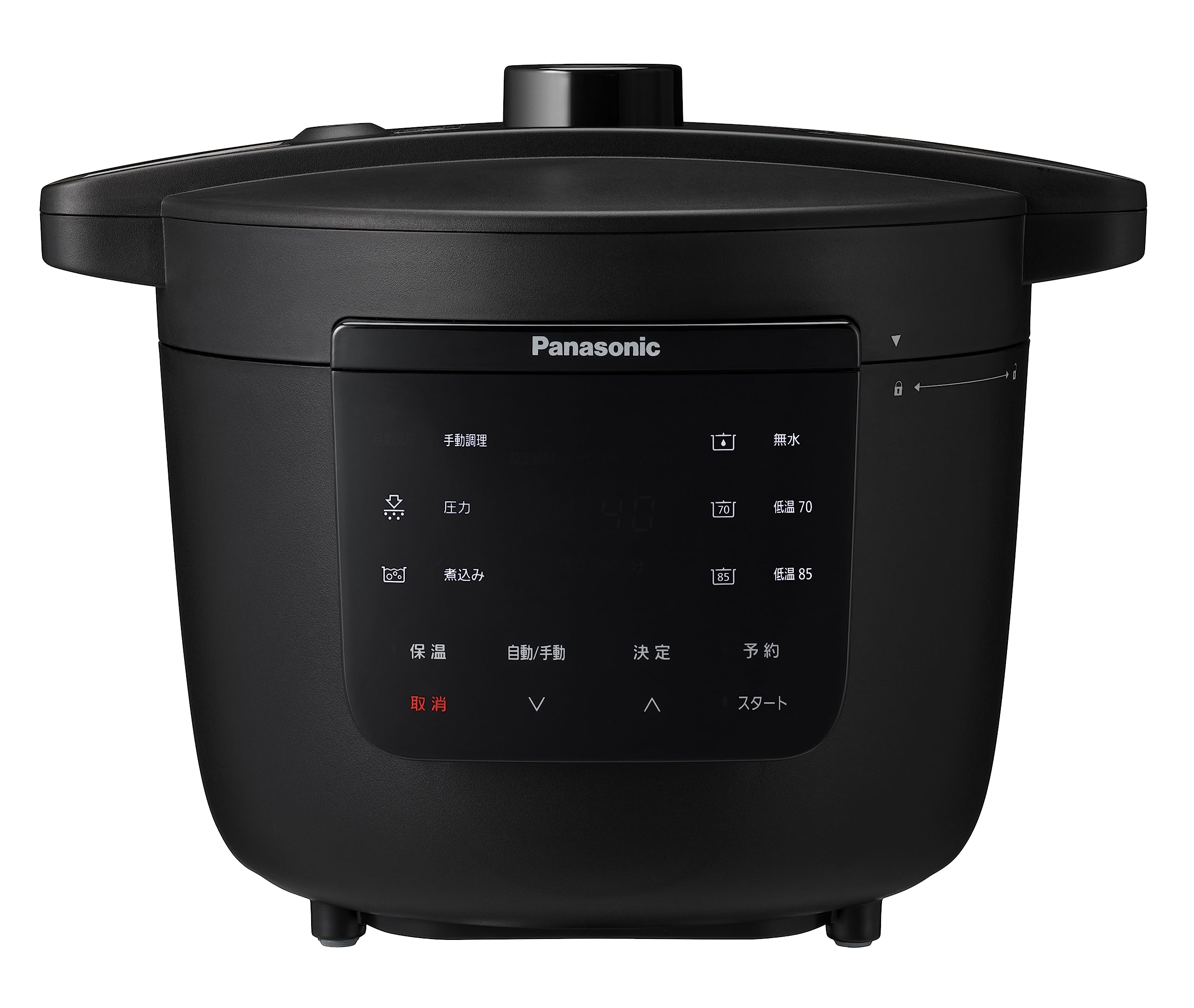 パナソニック 電気圧力鍋 3.9L 最大6人分 圧力/低温/無水/煮込/自動調理 レシピブック付 温度過昇防止・ふた開閉検知機能付き NF-PC400-K 18,672円