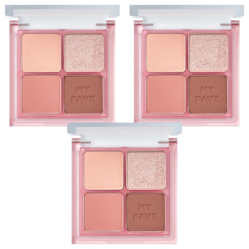 マイフェイブアイシャドウパレット メアリー 3個 ソフトブラウン 上品仕上げ