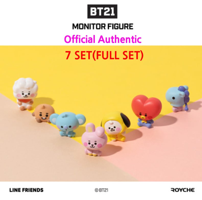 (7SET FULL SET)BTS BT21 公式 フィギュア Baby MONITOR FIGURE 7set by LINEFRIENDS Royche Authentic Goods