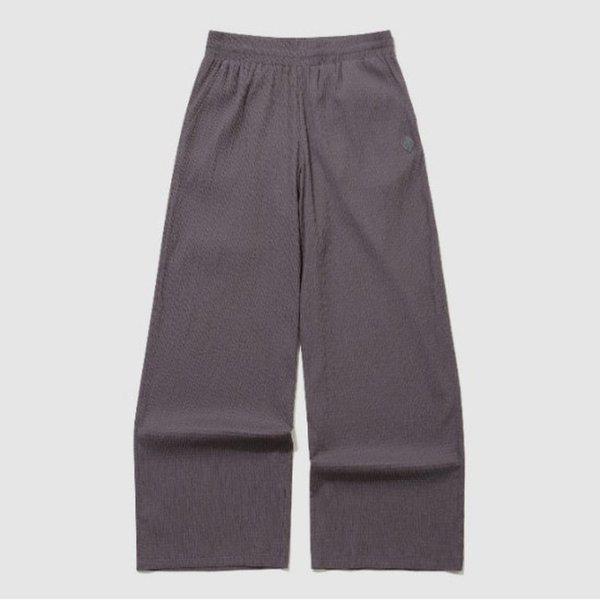 ジャケット VQA QR222OPT51-PGR 女性 プチ プリーツ ワイドフィット 軽量 ウーブン パンツ / PURE GREY