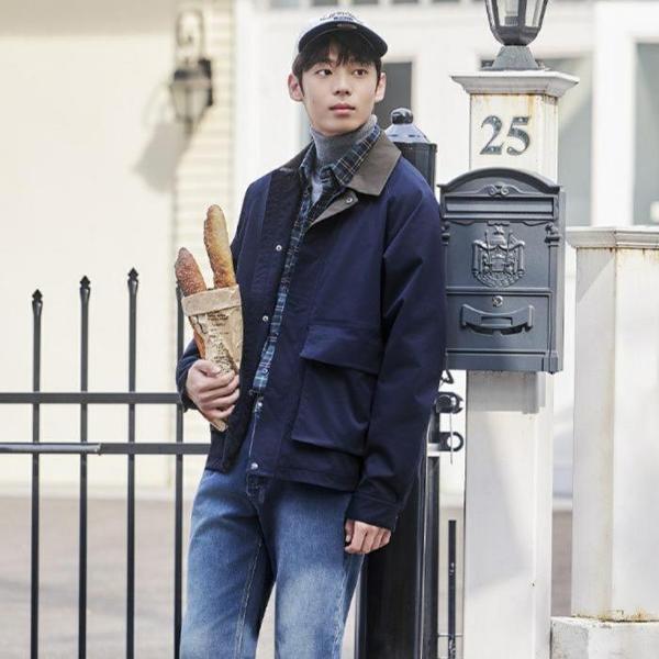 HC09 メンズカラー配色モダンでトレンディなハンティングジャケット 秋のおすすめ 暖かく着やすい (S41236601)