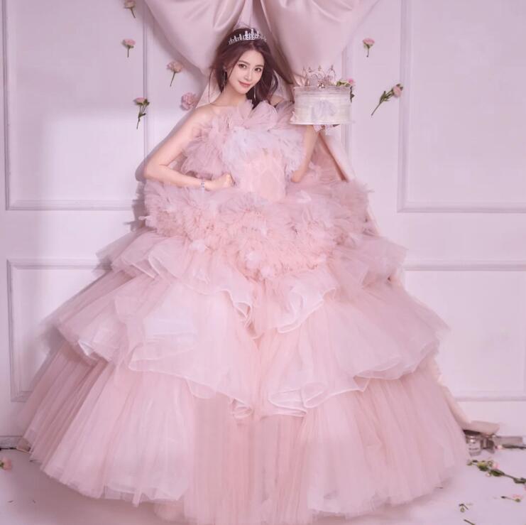 最終在庫韓国風 ドレス 高級感 カラードレス 花嫁ドレス 撮影用のワンピース お姫様ドレス ロングドレス 前撮り 同窓会 イブニングドレス パーティードレス セクシー 発表会 スレンダー 上品 エレ
